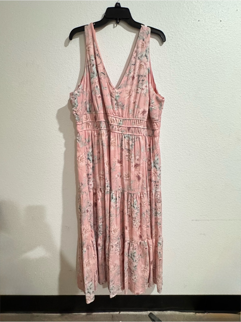 torrid Pink Floral Tiered Maxi Dress